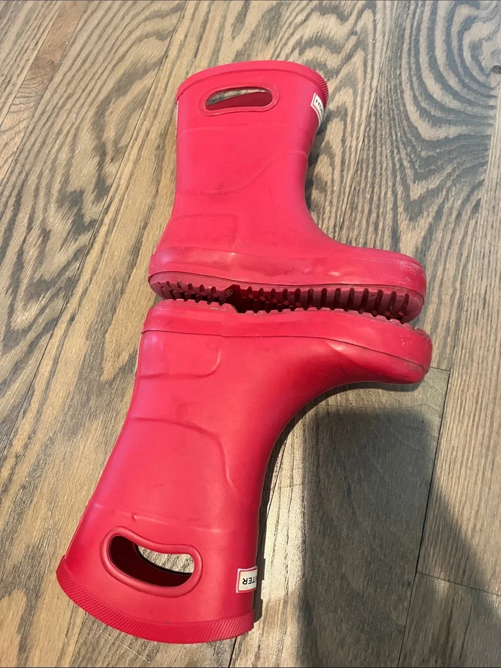 Hunter Kids Red Short Rain Boots